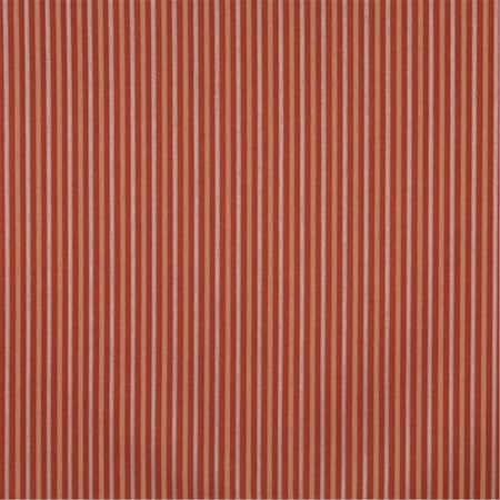 Designer Fabrics 54 in. Wide Orange- Striped Heavy Duty Crypton Commercial Grade Upholstery Fabric F753